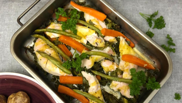 Ginger Orange Chicken Tray Bake